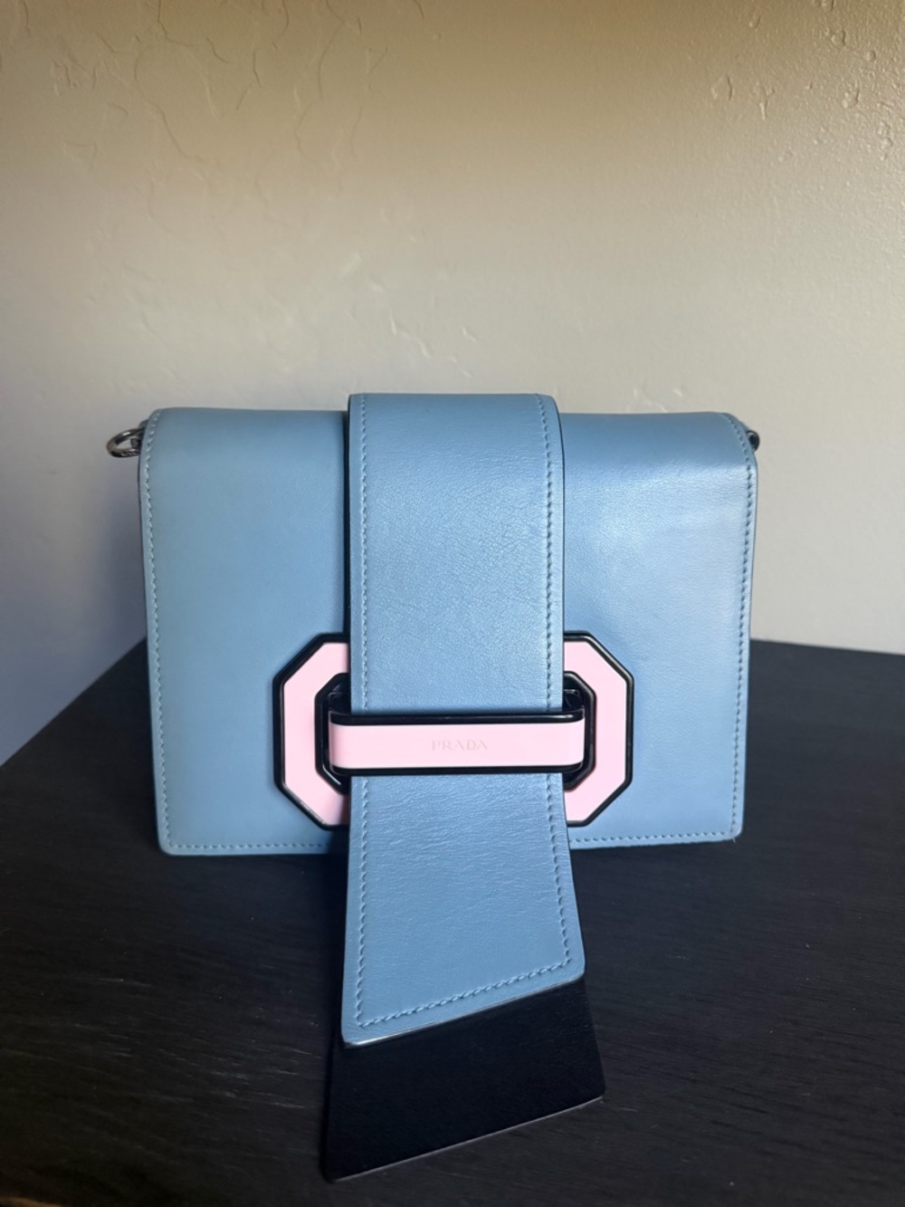 Prada Ribbon blue bag
